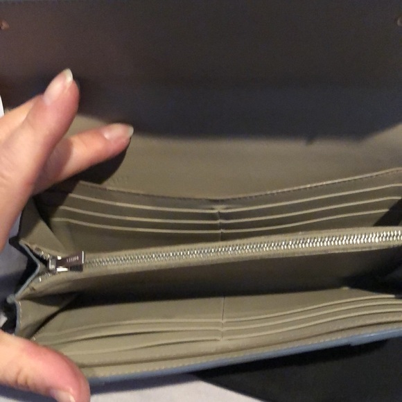 Celine Paris Blue Double Snap Wallet - Picture 6 of 7